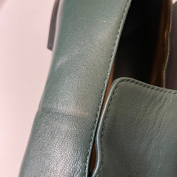 Square toe equestrian loafers green size 8 - Picture 12 of 12